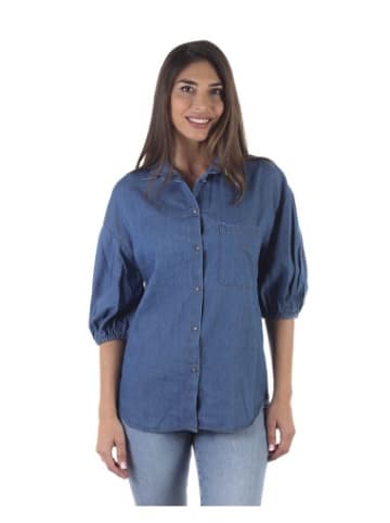 Bluse in Blau