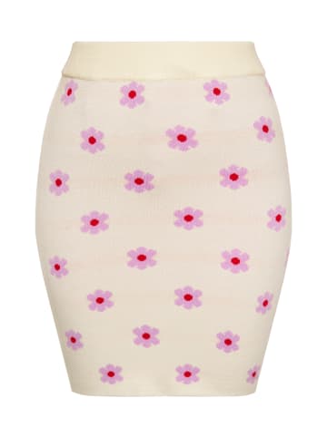 Damen Rock in CREME LILA ROT