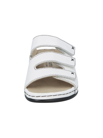 Pantolette bequem Franziska in weiss