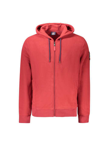 Rot Polyester Herren mit Kapuze Sweatshirt