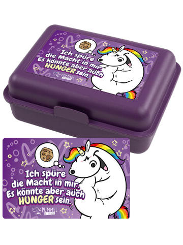 Pummeleinhorn Brotdose Die Macht in mir Lunchbox mit Trennwand in lila