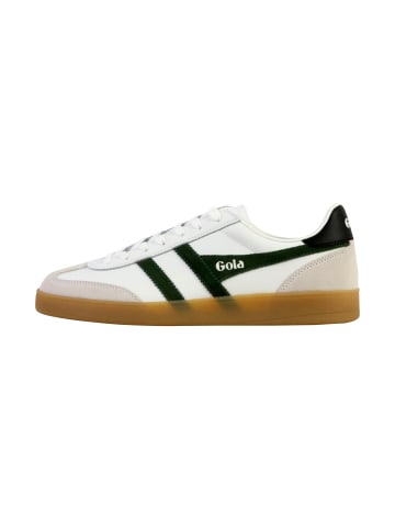 Niedrige Sneaker aus Viper-Leder Grün