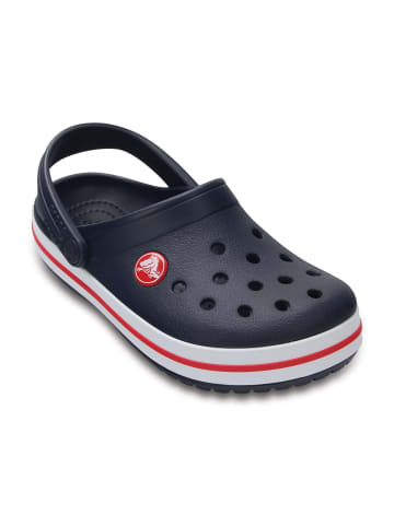 Clogs Crocband in marineblau/rot