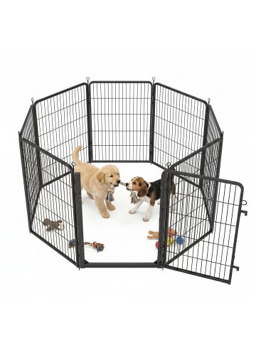 Haustierlaufstall Dack in Schwarz - (B)170 x (H)100 x (T)170 cm