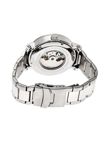 Aries Skelett-Zifferblatt-Armbanduhr in Silver/Black