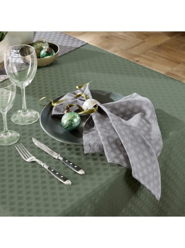 Jacquard, Baumwollmischung Serviette 2er-Pack Denia in silber