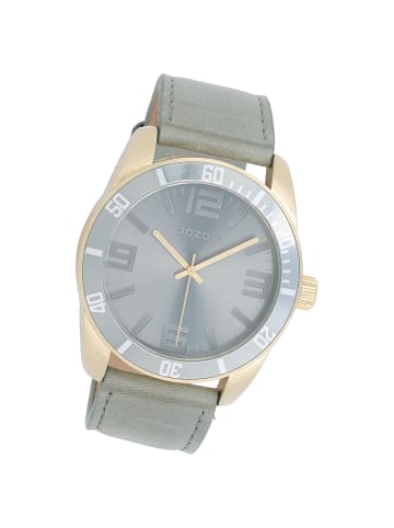 Analog-Armbanduhr Oozoo Vintage Series grau groß (ca. 45mm)