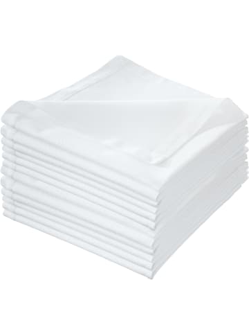 Baumwolle Serviette 12er-Pack in weiß