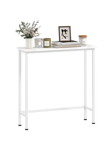 Konsolentisch in Weiß 75L x 24B x 76H cm