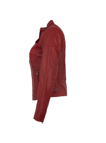Lederjacke Lammnappa in Rot