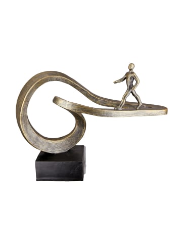 Skulptur Path bronzefarben - (H) 25 cm