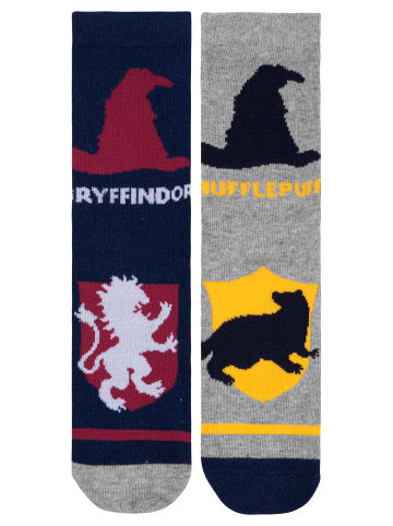 5er Pack Harry Potter Socken Sneaker Kindersocken Söckchen in blau/grau