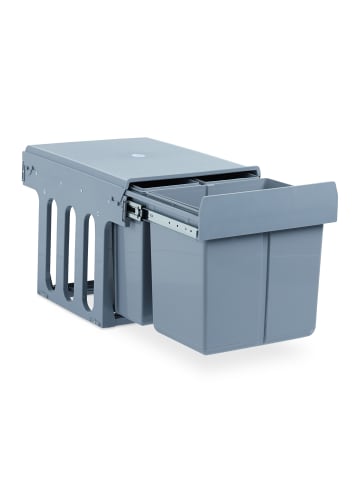 Einbaumülleimer in Grau - (B)34,3 x (H)35,1 x (T)48 cm