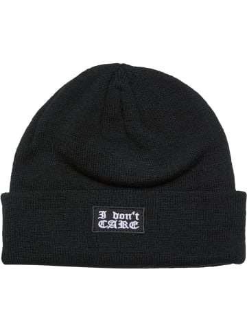 Mütze "I Don't Care Beanie" in Schwarz