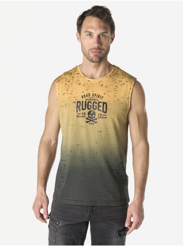 Herren boxing baumwolle allover t-shirt in gelb
