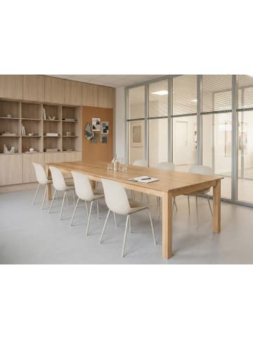 Ausziehbarer Tisch MADURA in Braun - (W) 100 x (H) 76 x (L) 180 cm