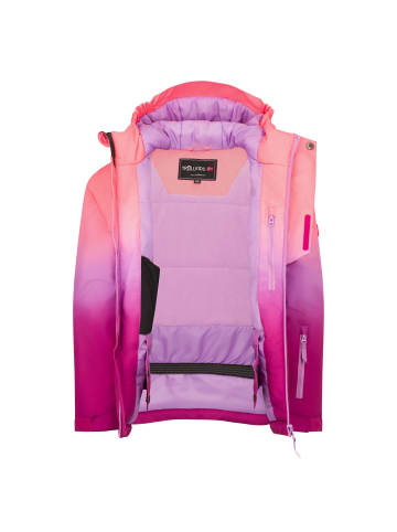 Trollkids Kids Kvitfjell Jacket in pink salmon