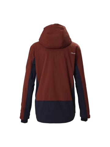 Funktionsjacke mit Kapuze in Kastanie