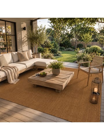 In- & Outdoor Teppich Porto Meliert in braun