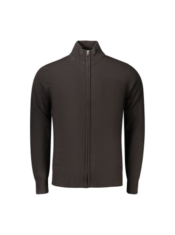 Schwarz Acryl Herren Strickjacke