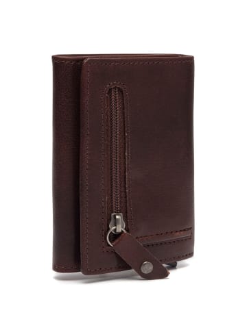 Paris Kreditkartenetui RFID Schutz Leder 7 cm braun