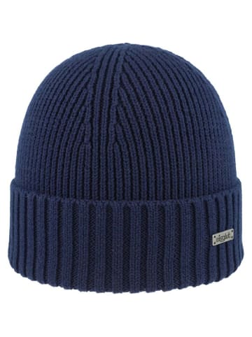 Strickmütze in blau