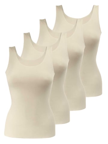 Seamless Unterhemd - Top 4er Set Tank Top in haut