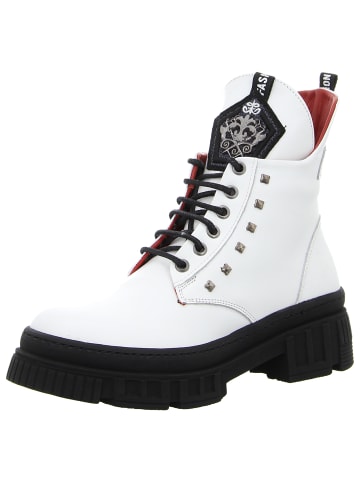 Klassische Stiefelette in weiß