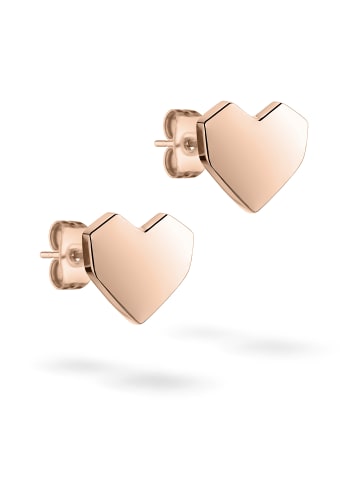 Ohrstecker Urban Heart in roségold
