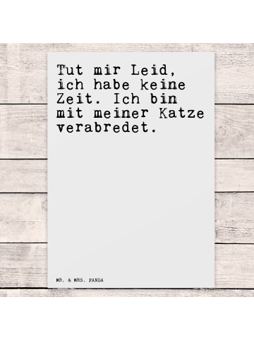 Ansichtskarte Tut mir Leid, ich... mit Spruch in Weiß