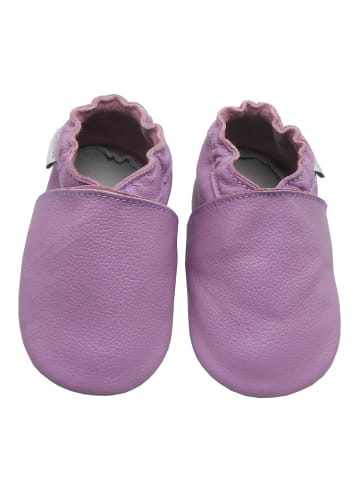 Baby Krabbelschuhe aus Leder, weiche Lauflernschuhe mit rutschfester Sohle 