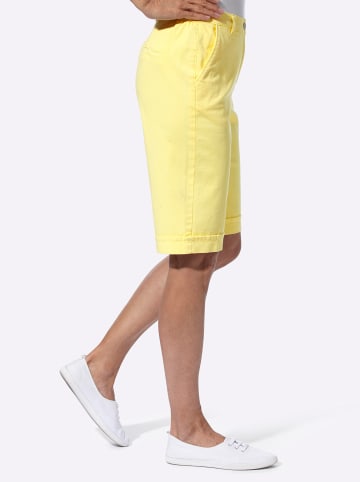 Jeans-Bermudas in zitrone