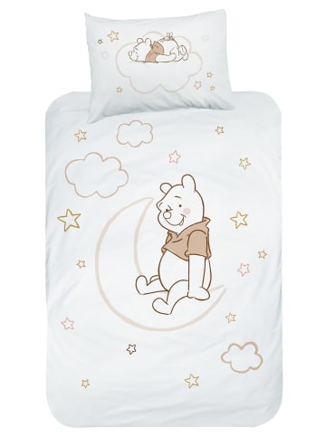 Baby Bettwäsche-Set Biber/Flanell "Disney's Winnie the Pooh" in Weiß