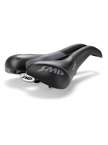 Trekking-Fahrradsattel  TRK Large in Schwarz