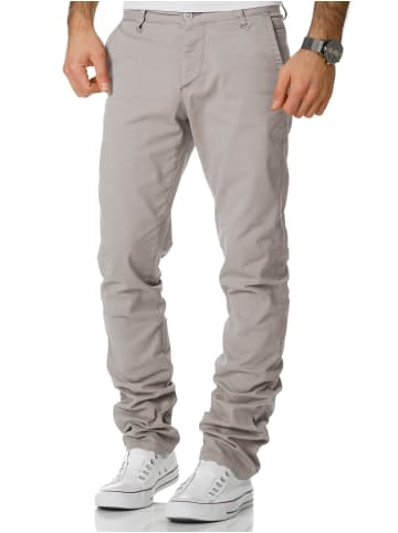 Slim Fit Chino mit Stretch WASHINGTON in Hellgrau