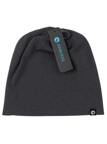 Slouch Beanie Mütze Unisex in Dunkelgrau