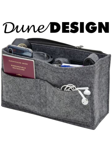 Taschenorganizer Filz M Grau 27x10x16cm grau