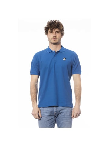 Blau Baumwolle Herren Polo Hemd