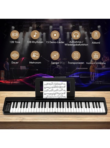 Keyboard 61 Tasten in Schwarz