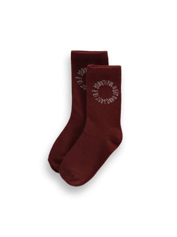 Socken in dunkelrot