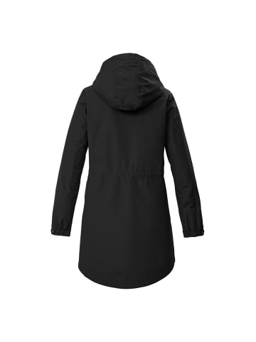 Parka / Funktionsparka Wasserdicht mit Kapuze in schwarz