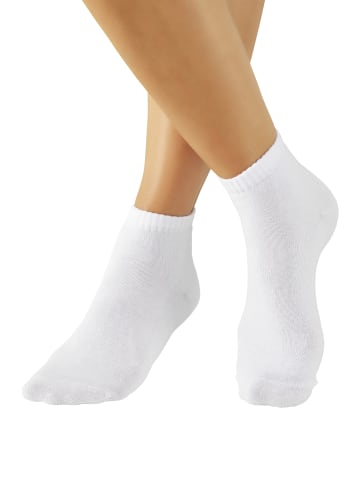 Kurzsocken in 6x weiß