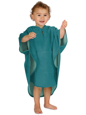 Kinder Badeponcho weich (55 cm x 70 cm) in Blau