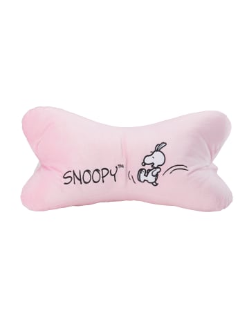 Peanuts Snoopy Leseknochen Nackenkissen Lesekissen Kissen 40x20cm in rosa