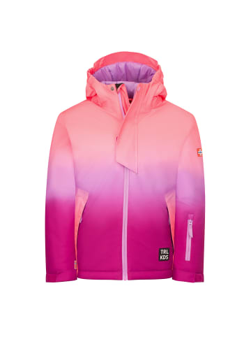 Trollkids Kids Kvitfjell Jacket in pink salmon