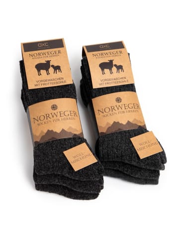 6er Pack Norweger Socken Finn in Anthrazit