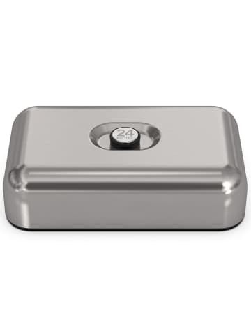 Lunchbox 21 cm brushed steel
