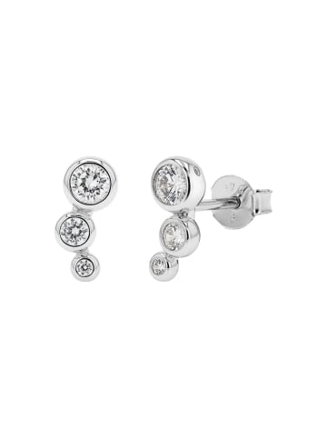 Ohrstecker Silber 925, rhodiniert in silber