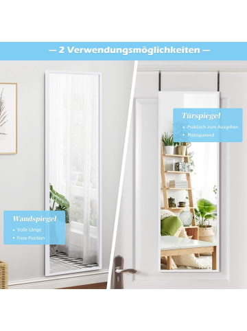 Wandspiegel 107x36,5cm in Weiß
