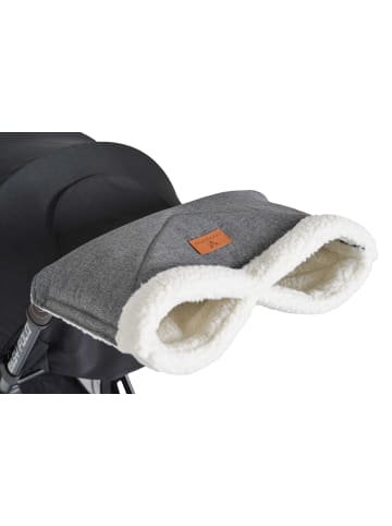 Handmuff Luxe in grau
